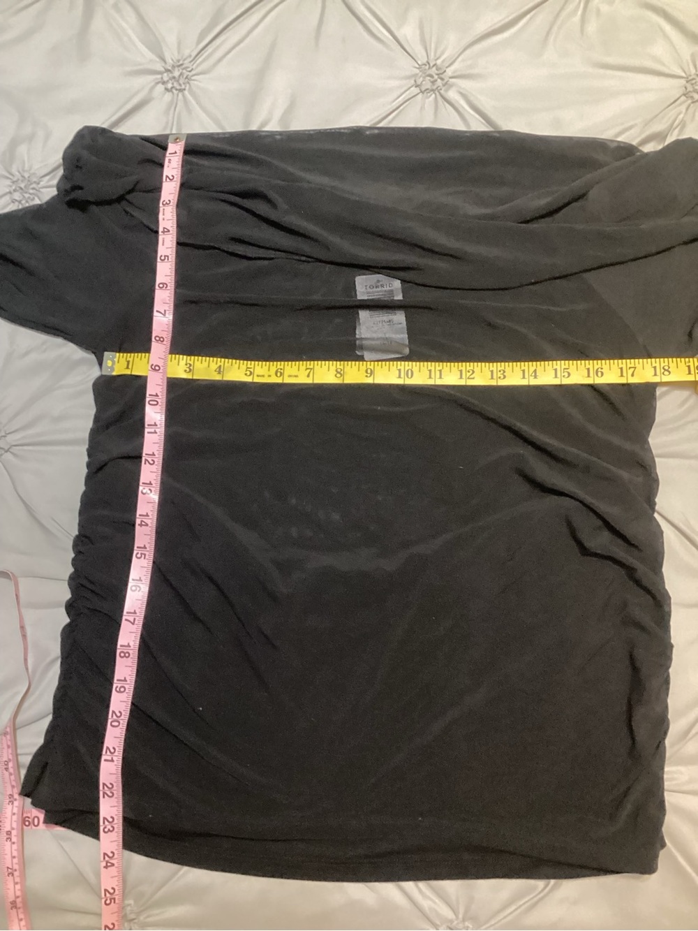 50% Off! 3 Days Only! NWT - Torrid - Black Draped Off-Shoulder Top - Sz 14w!!! - Picture 5 of 9